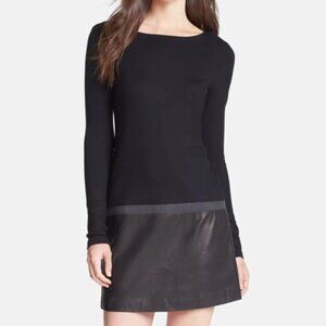 Theory Keiran Mixed Media Shift Dress